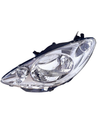 PROIETTORE SINISTRO CON PARABOLA CROMATA PEUGEOT 1007 KM 20052009