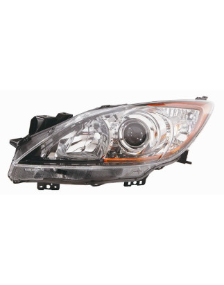 PROIETTORE DESTRO CON PARABOLA NERA MAZDA 3 SDN-HB BLBK 20082013