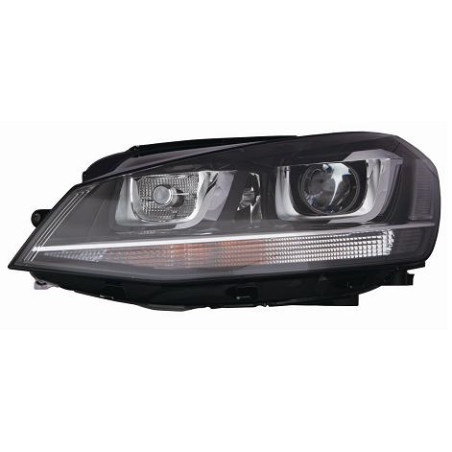 PROIETTORE DESTRO XENON CON PARABOLA NERA CON MOTORE VOLKSWAGEN GOLF VII 5G1 20132016      , VOLKSWAGEN GOLF VII VARIANTALLTRAC
