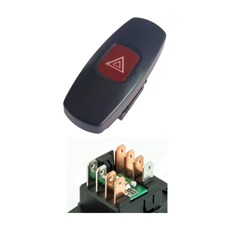 INTERRUTTORE DI ALLARME 8 PIN FIAT BRAVA 182 19952003      , FIAT BRAVO 182 19952002      , FIAT MAREA 185 19962007