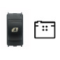 INTERRUTTORE ALZACRISTALLI PORTA ANTERIORE DESTRASINISTRA 4 PIN 1 INTERRUTTORE CITROEN BERLINGO B9 20082015      , CITROEN C4 L