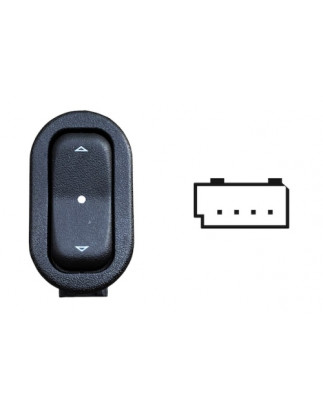 INTERRUTTORE ALZACRISTALLI PORTA POSTERIORE DESTRASINISTRA 4 PIN 1 INTERRUTTORE OPEL ASTRA G T98F35 19982004      , OPEL MERIVA