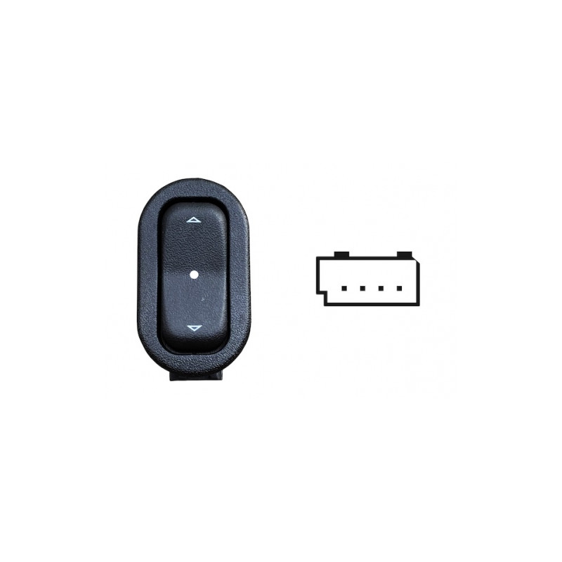 INTERRUTTORE ALZACRISTALLI PORTA POSTERIORE DESTRASINISTRA 4 PIN 1 INTERRUTTORE OPEL ASTRA G T98F35 19982004      , OPEL MERIVA
