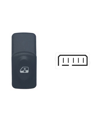 INTERRUTTORE ALZACRISTALLI PORTA ANTERIORE DESTRASINISTRA 5 PIN 1 INTERRUTTORE RENAULT KANGOO KC0KC1 19982003