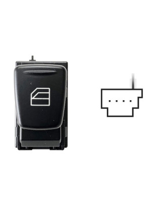 INTERRUTTORE ALZACRISTALLI DESTRO PORTA ANTERIORE DESTRASINISTRA 4 PIN SMART FORTWO 451 20072012      , SMART FORTWO 451 201220