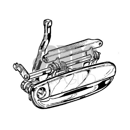 MANIGLIA ESTERNA ANTERIORE DESTRO ALFA ROMEO 166 936 19982007