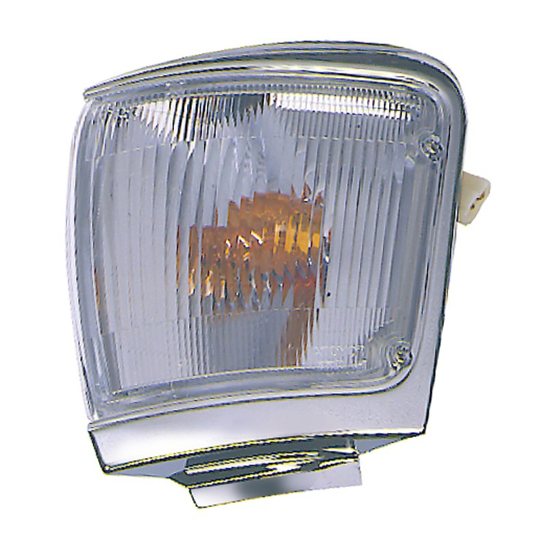 FANALE ANTERIORE DESTRO CON PORTALAMPADA BIANCO CORNICE CROMATA TOYOTA 4RUNNER EXPORT 19992002