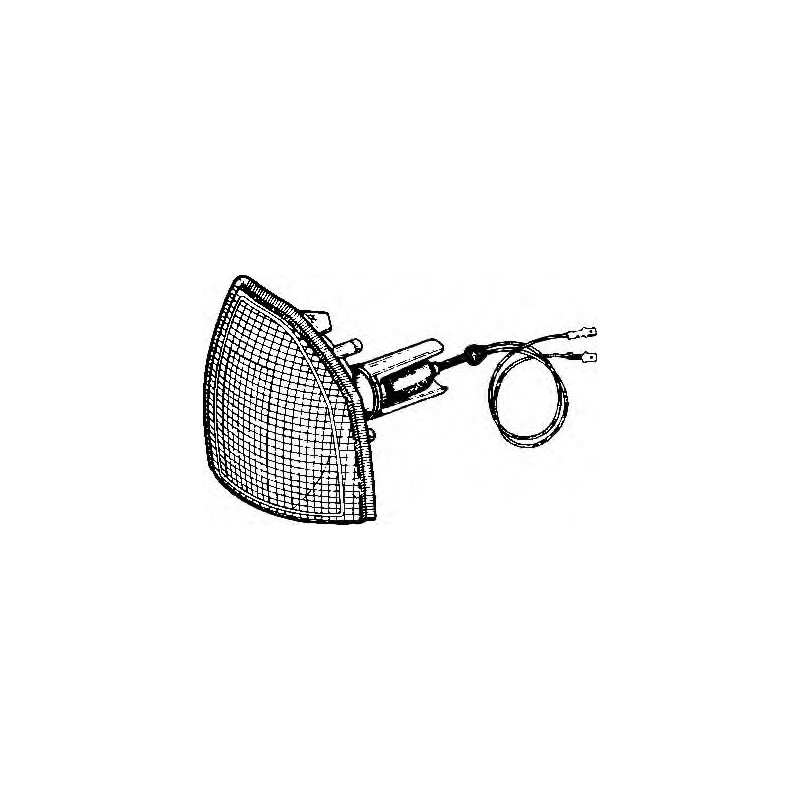 FANALE ANTERIORE DESTRO SENZA PORTALAMPADA ARANCIO AUDI 100 443444445446 19821990