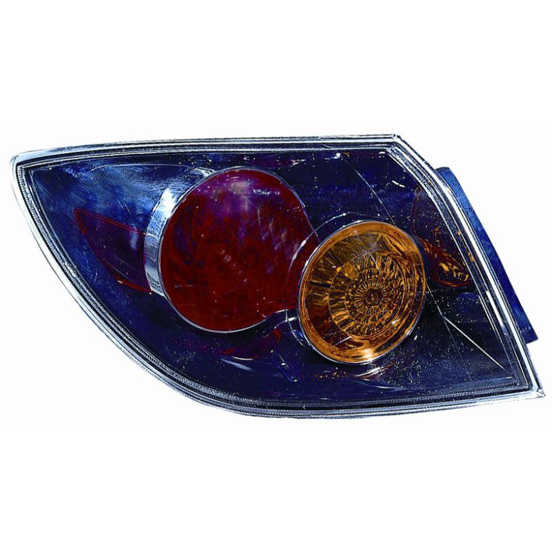FANALE POSTERIORE DESTRO SENZA PORTALAMPADA CRYSTAL ESTERNO MAZDA 3 SDN-HB BK 20042008       VERS 2006
