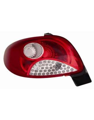 FANALE POSTERIORE SINISTRO SENZA PORTALAMPADA BIANCOROSSO MODELLO VISTEON PEUGEOT 206+ PLUS 2L2M 20092013