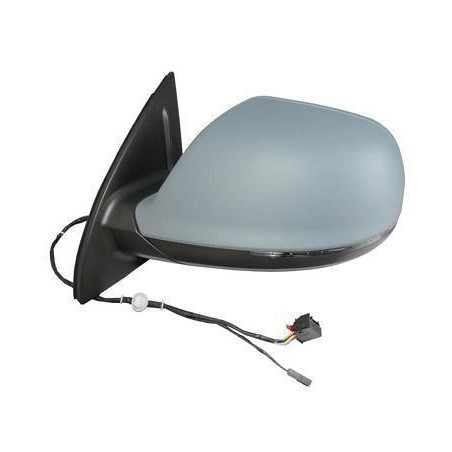 RETROVISORE ELETTRICO DESTRO 17 PIN CON PRIMER TERMICO RICHIUDIBILE ELETTRICAMENTE CON FANALINO INTEGRATO CON LUCE DI CORTESIA 