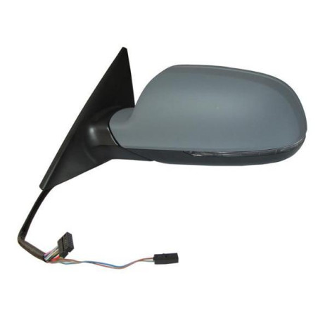RETROVISORE ELETTRICO DESTRO 12 PIN CON PRIMER TERMICO ASFERICO RICHIUDIBILE ELETTRICAMENTE CON FANALINO INTEGRATO LED AUDI A3 