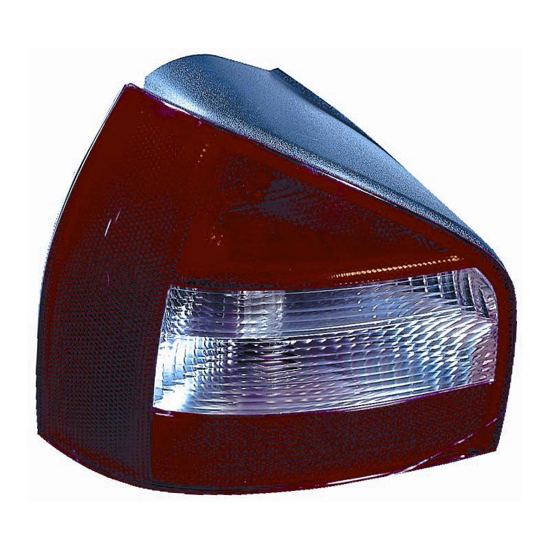 FANALE POSTERIORE SINISTRO SENZA PORTALAMPADA BIANCOROSSO AUDI A3 8L1 19962003       VERS 2000