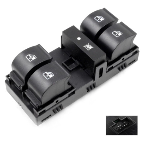 BLOCCO COMANDI ALZACRISTALLI ANTERIORE PORTA ANTERIORE SINISTRA 8 PIN 4 INTERRUTTORI FIAT LINEA 323110 20072013      , FIAT LIN