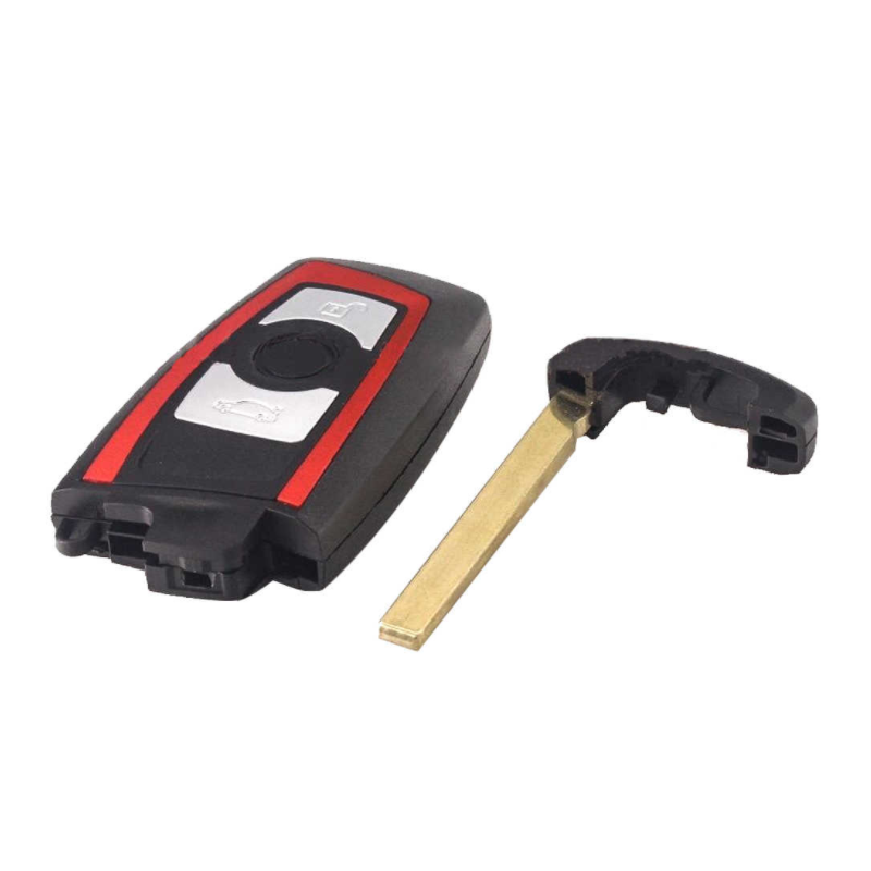GUSCIO CHIAVE NERO CON BORDO ROSSO 3 TASTI: TASTO APERTURA TASTO CHIUSURA TASTO PORTELLONE BMW SERIES 5 E60E61 20032010      , 