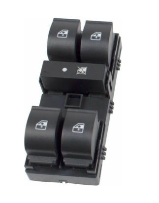 BLOCCO COMANDI ALZACRISTALLI PORTA ANTERIORE SINISTRA 12 PIN 4 INTERRUTTORI CON CONNETTORE VERDE CON CHIUSURA CENTRALIZZATA FIA