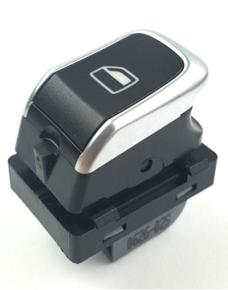 INTERRUTTORE ALZACRISTALLI PORTA ANTERIORE DESTRA 4 PIN 1 INTERRUTTORE CON CROMATURA AUDI A1 8X18XK8XA8XF 20102014      , AUDI 