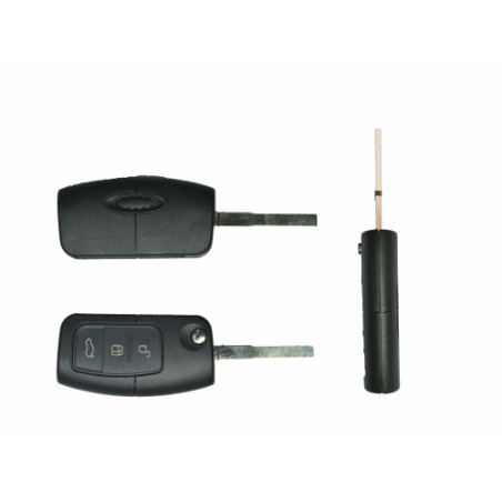 GUSCIO CHIAVE NERO 3 TASTI: TASTO APERTURA TASTO CHIUSURA TASTO PORTELLONE LAMA HU101 FORD FOCUS DAWDBW 20042008      , FORD FO