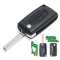 GUSCIO CHIAVE COMPLETO CON CHIP ID46 CE0523 TIPO FREQUENZA: 433MHZ TASTO APERTURA TASTO CHIUSURA TASTO PORTELLONE PEUGEOT 307 3