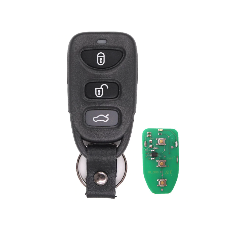 GUSCIO CHIAVE COMPLETO CON CHIP TIPO FREQUENZA: 315MHZ TASTO APERTURA TASTO CHIUSURA TASTO PORTELLONE HYUNDAI SANTA FE CM 20052