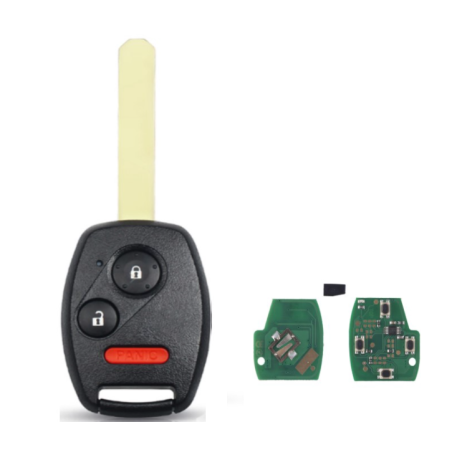 GUSCIO CHIAVE COMPLETO CON CHIP ID46 TIPO FREQUENZA: 3138MHZ TASTO APERTURA TASTO CHIUSURA TASTO ANTIPANICO HONDA ACCORD CBCCCD
