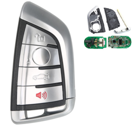 GUSCIO CHIAVE COMPLETO 4 TASTI: CON CHIP TIPO FREQUENZA: 315MHZ TASTO APERTURA TASTO CHIUSURA TASTO PORTELLONE TASTO ANTIPANICO