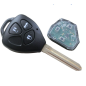 GUSCIO CHIAVE COMPLETO CON CHIP 4D67 TIPO FREQUENZA: 315MHZ TASTO APERTURA TASTO CHIUSURA TASTO PORTELLONE TOYOTA CAMRY 1996   