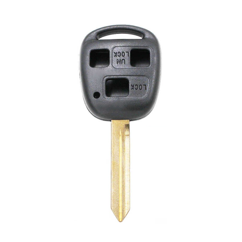 GUSCIO CHIAVE 3 TASTI: NO TASTI IN GOMMA TASTO APERTURA TASTO CHIUSURA TASTO PORTELLONE LAMA TOY47 TOYOTA AURIS E15 20062010   
