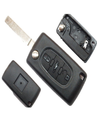 GUSCIO CHIAVE 3 TASTI: ALLOGGIO BATTERIA TASTO APERTURA TASTO CHIUSURA TASTO PORTELLONE LAMA SIP22 CITROEN C3 FCFN 20022010    