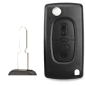 GUSCIO CHIAVE 2 TASTI: CALLOGG BATTERIA CE0536 TASTO APERTURA TASTO CHIUSURA LAMA HU78 PEUGEOT 406 SDN 8C8E8F 19962005