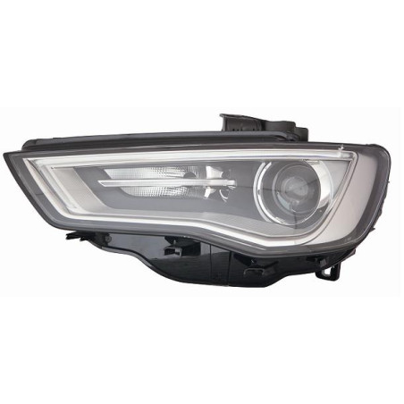 PROIETTORE SINISTRO XENON CON LED CON PARABOLA INTERNA GRIGIA CON MOTORE AUDI A3 3DSPORTBACK 8V18VK8VA8VF 20122016      , AUDI 