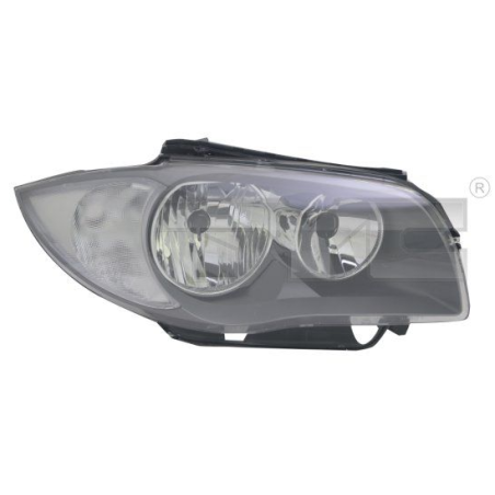 PROIETTORE SINISTRO H7+H7 CON PARABOLA GRIGIO SCURO CON MOTORE BMW SERIES 1 35D E81E87 20042011       VERS 20072009 , BMW SERIE