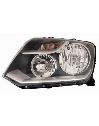 PROIETTORE SINISTRO CON PARABOLA NERA VOLKSWAGEN AMAROK PU S6S7 20102016