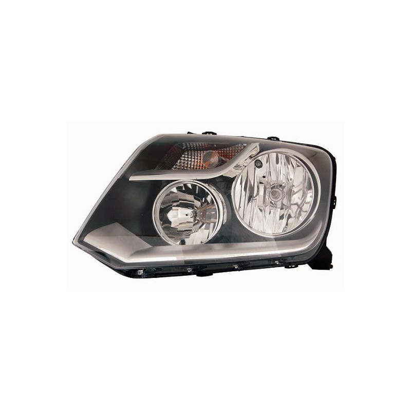 PROIETTORE SINISTRO CON PARABOLA NERA VOLKSWAGEN AMAROK PU S6S7 20102016