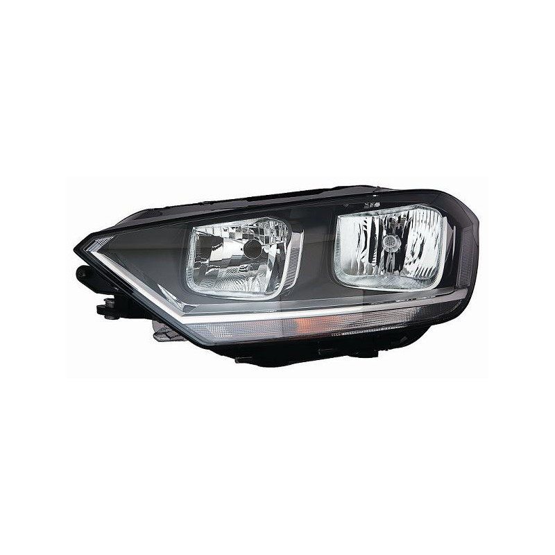 PROIETTORE DESTRO CON PARABOLA NERA CON MOTORE VOLKSWAGEN GOLF SPORTSVAN AM1AN1 20142018