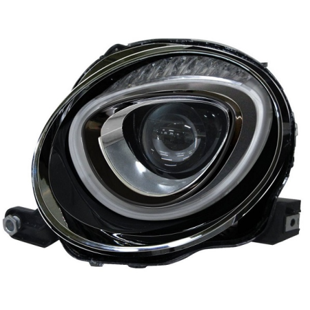PROIETTORE DESTRO H7 CON PARABOLA NERA CON MOTORE FIAT 500 312 20072015      , FIAT 500 312 2015