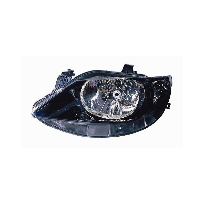 PROIETTORE SINISTRO CON PARABOLA NERA SEAT IBIZA 6J56P1 20082012