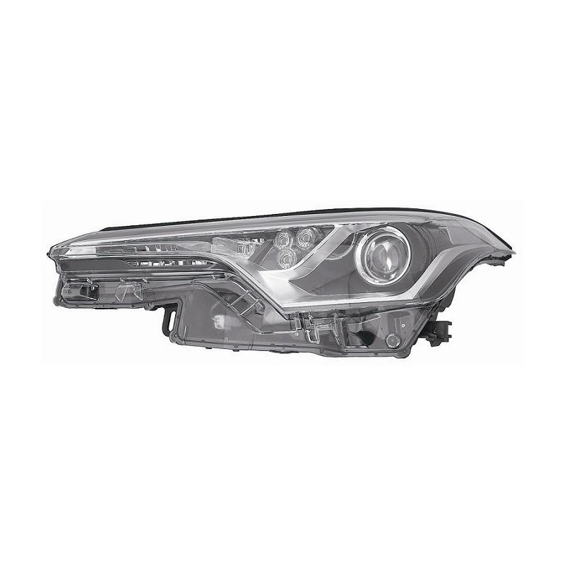 PROIETTORE SINISTRO A LED CON PARABOLA NERA CON LENTICOLARE TOYOTA C-HR X1 20162019