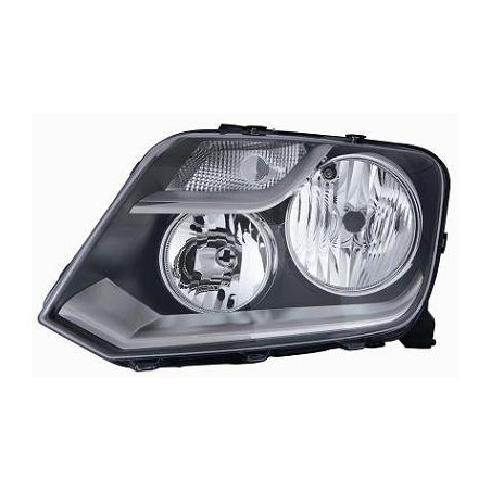 PROIETTORE SINISTRO MODELLO VALEO CON PARABOLA NERA CON MOTORE VOLKSWAGEN AMAROK PU S6S7 20102016       VERS 2013 , VOLKSWAGEN 