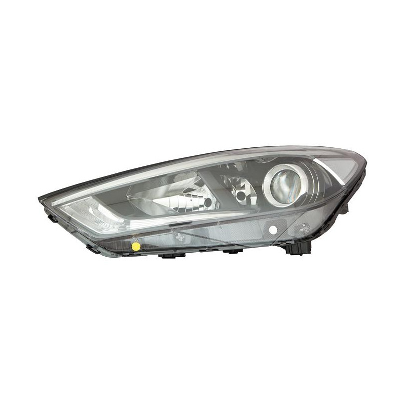 PROIETTORE DESTRO H7-H7-H7 PY21W ALOGENO CON PARABOLA NERA CON MOTORE CON LUCE DIURNA A LED HYUNDAI TUCSON II TLTLE 20152018