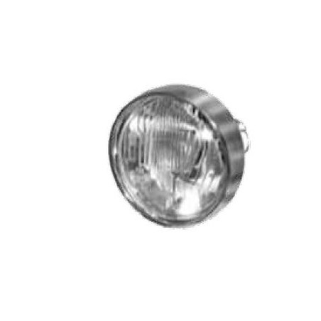 PROIETTORE DESTROSINISTRO ASIMMETRICO SENZA LUCE DI POSIZIONE CON CORNICE CROMATA FIAT 500 F  L  R 19651975