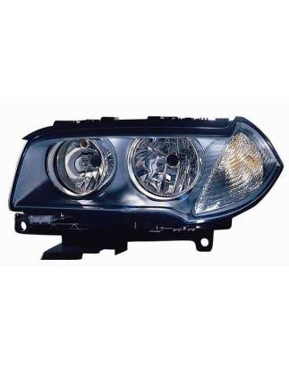 PROIETTORE DESTRO CON PARABOLA NERA CON MOTORE BMW X3 E83 20042007       VERS 092006 , BMW X3 E83 20072011