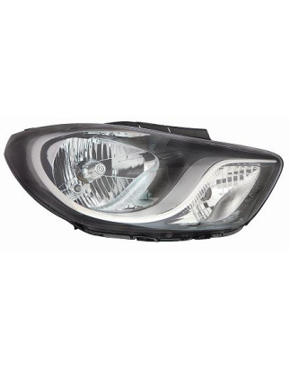 PROIETTORE SINISTRO CON PARABOLA NERA CON MOTORE HYUNDAI i10 I PA 20102013