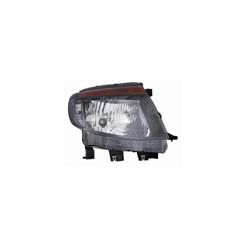 PROIETTORE DESTRO CON PARABOLA NERA FORD RANGER TKE 20122015