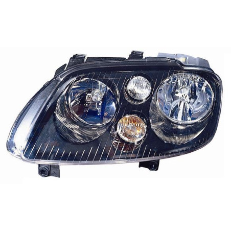 PROIETTORE DESTRO CON PARABOLA NERA VOLKSWAGEN CADDY 2KB2KJ2CB2CJ 20042010      , VOLKSWAGEN TOURAN 1T11T2 20032006