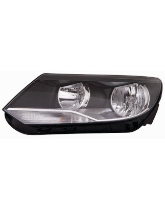 PROIETTORE SINISTRO CON PARABOLA NERA CON MOTORE VOLKSWAGEN TIGUAN 5N 20112016