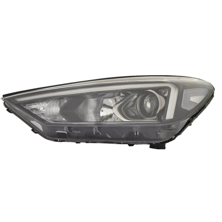 PROIETTORE DESTRO H7-HB3-PY21W CON PARABOLA NERA CON MOTORE CON LUCE DIURNA LED HYUNDAI TUCSON II TLTLE 20182020