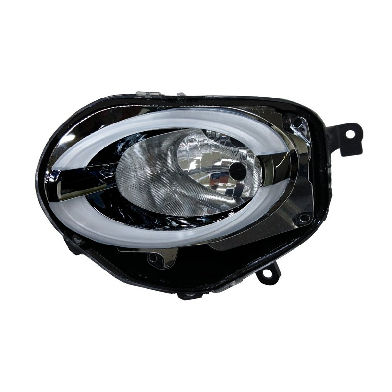 PROIETTORE INFERIORE DESTRO H7-W21W A LED REGOLAZIONE MANUALE CON PARABOLA NERA FIAT 500 312 2015