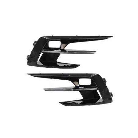 KIT GRIGLIE PARAURTI ANTERIORE DESTRASINISTRA CON SEDE FENDINEBBIA CON MODANATURA CROMATA RENAULT MEGANE HB-SW B9AMN 2019