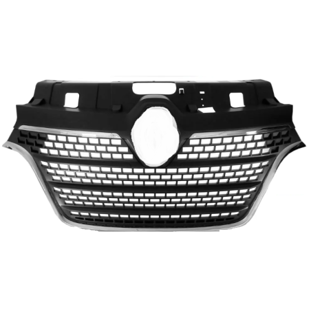GRIGLIA PARAURTI ANTERIORE CENTRALE NERA-CROMATA CON PROFILI NERI RENAULT MASTERMASCOTT III FV 20192024